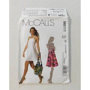 McCalls M6111 Misses Dresses EE Sizes 14 16 18 20 Sewing Pattern Uncut